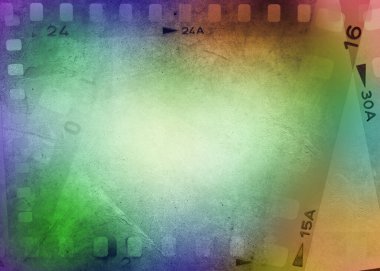 Renkli film negatif çerçeve arka planı