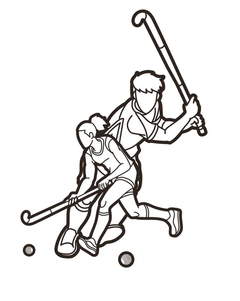Hockey é Um Jogo Difícil De Desenhar Ilustração do Vetor - Ilustração de  torneio, americano: 253707589