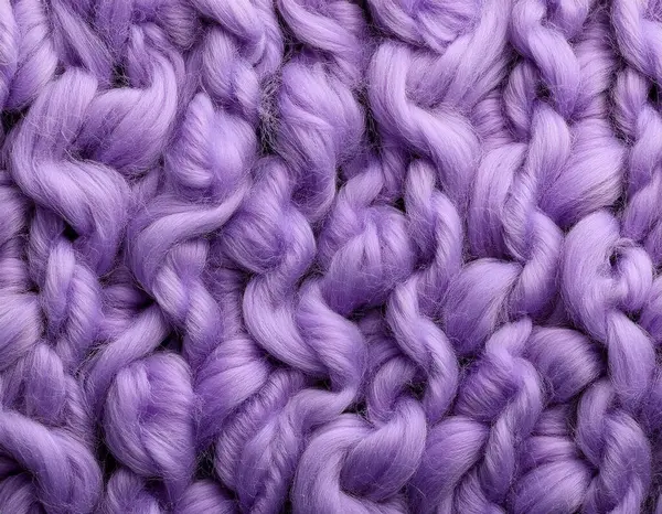 stock image Soft Lavender Wool Fabric Texture with Thick, Fuzzy Appearance Concept