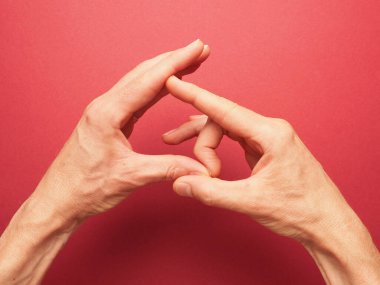 Mudra için el pozisyonu, hayır. Jin Shin Jyutsu 'da 5, alternatif tedavi yöntemi ya da kişisel gelişim konsepti, Asya tıbbı, farkındalık artırma