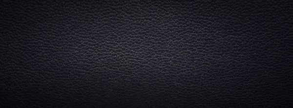 Textura Bonita Uma Superfície Couro Preto Fino Usando Como Fundo — Fotografia de Stock