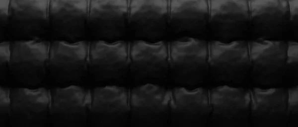 Krásná Textura Jemného Černého Koženého Povrchu Použitím Jako Pozadí Nebo — Stock fotografie