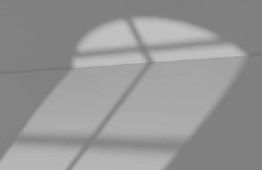 Arkaplanı arkaplan olarak kullanılan bir pencere çerçeve gölgesi ile ört