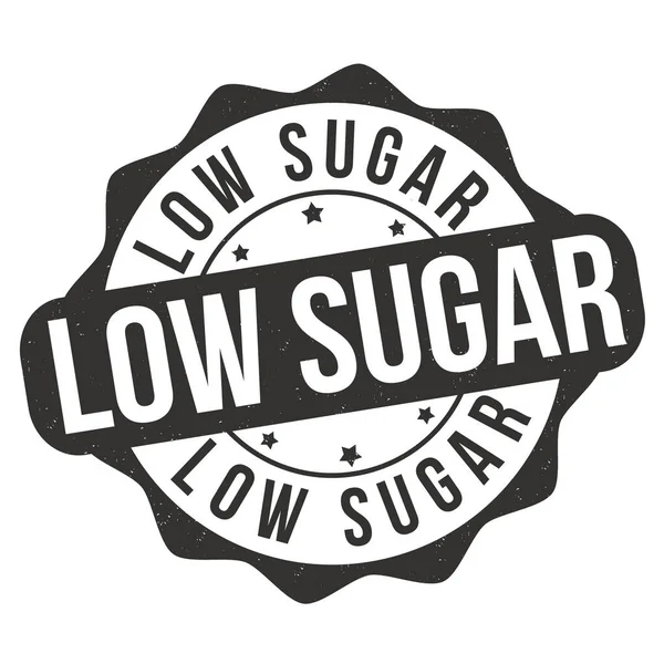 Low Sugar Grunge Rubber Stamp Auf Weißem Hintergrund Vektorillustration — Stockvektor