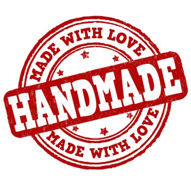 Handmade grunge rubber stamp on white background, vector illustration