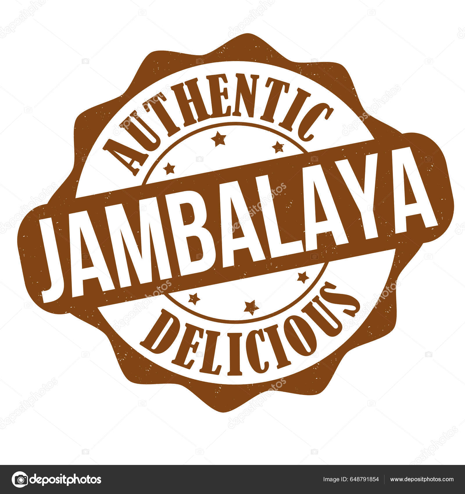 Etiqueta Sello Jambalaya Sobre Fondo Blanco Ilustración Vectorial Stock Vector by ©roxanabalint