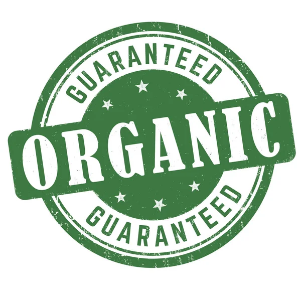 Organic Grunge Rubber Stamp White Background Vector Illustration — Stock Vector