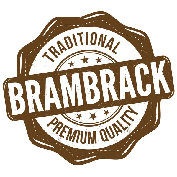Клеймо Гранжа Brambrack Белом Фоне Векторная Иллюстрация — стоковый вектор