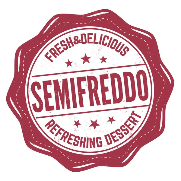 Semifreddo Grunge Cap Karet Pada Latar Belakang Putih Ilustrasi Vektor - Stok Vektor