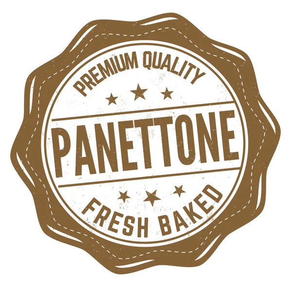 Panettone Grunge Tampon Caoutchouc Sur Fond Blanc Illustration Vectorielle — Image vectorielle