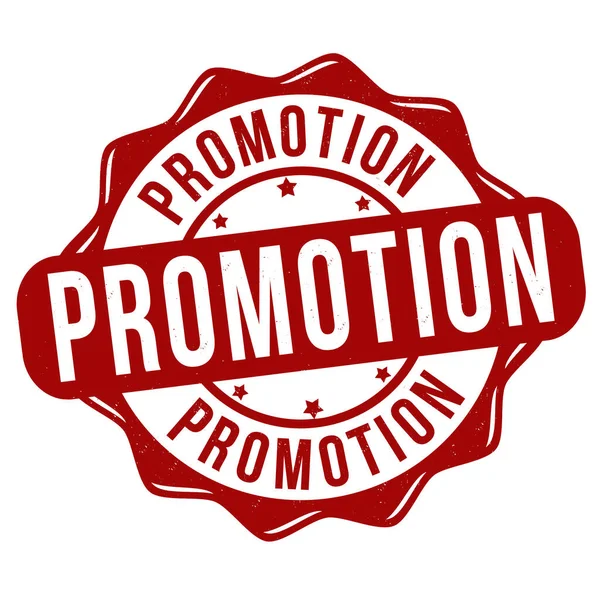 Promotion Grunge Rubber Stamp White Background Vector Illustration — Stock Vector