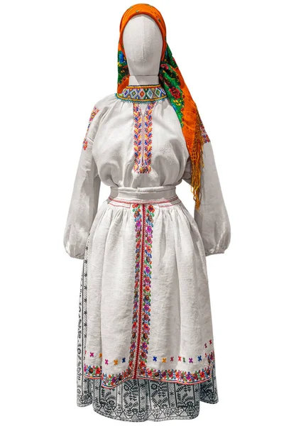 Ukrayna Işlemeli Ulusal Geleneksel Kostüm Kıyafetleri Isola — Stok fotoğraf