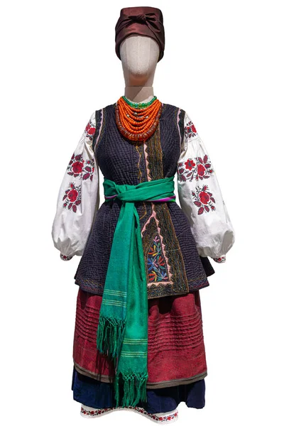 Ukrainien Brodé National Costume Traditionnel Vêtements Isola — Photo