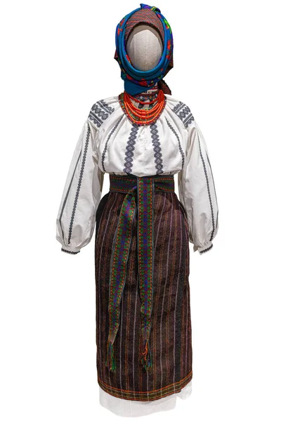 乌克兰刺绣民族传统服装孤岛 — 图库照片