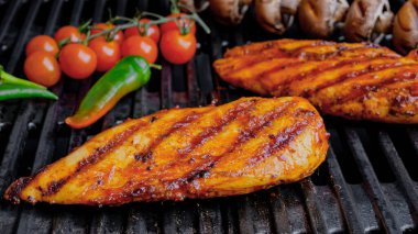 Izgarada sebzeli taşralı göğüs.