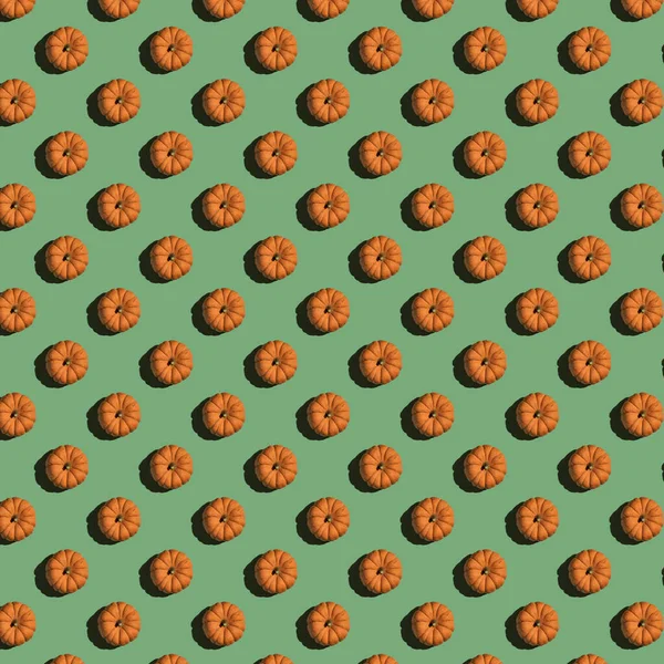 Repeated Pattern Pumpkin Hokkaido Orange Background — Stockfoto