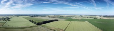 Norfolk 'taki İngiliz kırsalının panoramik UK Kuş bakışı görüntüsü 