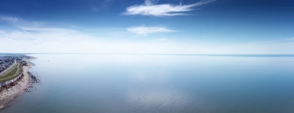 Denizin Üzerindeki Panoramik Hava Manzarası Norfolk Taki Deniz Kenti Hunstanton — Stok fotoğraf
