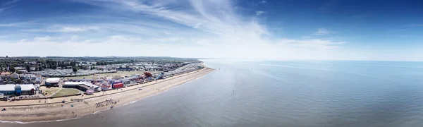 Панорамный Вид Воздуха Море Видом Город Ханстантон Норфолке — стоковое фото