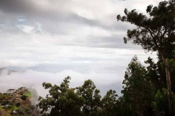 Над Облаками Вид Funchal Portugal — стоковое фото