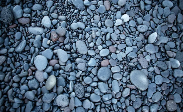 Крупным Планом Камней Гальки Пляже — стоковое фото