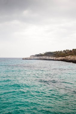İspanya 'daki Mallorca' nın sahil şeridi S 'Amarador 