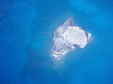 İspanya 'da kuşların gözü deniz manzarası