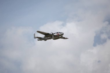 BUDAPEST, HUNGARY - 24 Haziran 2018: Bir B-25J 