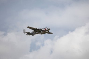 BUDAPEST, HUNGARY - 24 Haziran 2018: Bir B-25J 