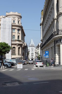 BUCHAREST, ROMANIA - 24 Haziran 2023: Constantin Mille Caddesi, Bükreş