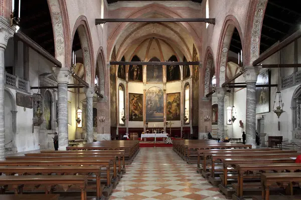 Venice Italië April 2019 Binnen Chiesa Della Madonna Dell Orto — Stockfoto