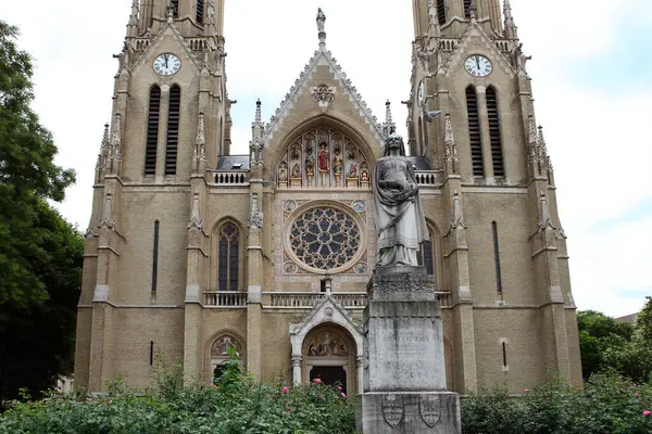 Boedapest Hongarije Juli 2018 Gotische Katholieke Kerk Van Elizabeth Van — Stockfoto
