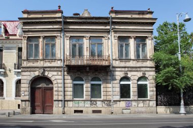 BUCHAREST, ROMANIA - 24 Haziran 2023: Casa Hristu olarak da bilinen Hristu Evi, Romanya 'nın Bükreş kenti Calea Victoriei' de yer almaktadır..