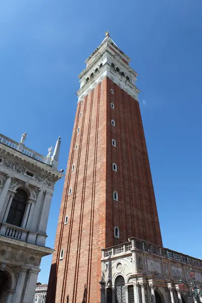 stock image Venice, Italy - April 27 2019:Campanile bell tower at St Mark's Square.Venice