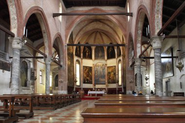 VENICE, İtalya - 26 Nisan 2019: Chiesa della Madonna dell 'Orto, Venedik
