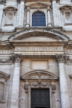 Roma, İtalya - 16 Eylül 2025: Loyola 'daki St. Ignatius Kilisesi (Chiesa di Sant' Ignazio di Loyola in Campo Marzio))