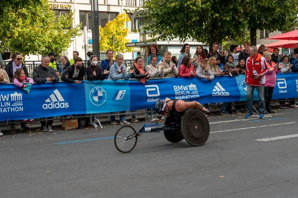 Berlin Tyskland September 2022 Rullstol Och Cykel Konkurrenter Årliga Berlin — Stockfoto