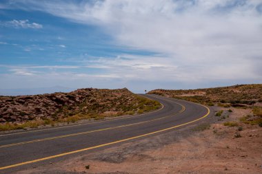 atacama Çölü'nde yol Şili