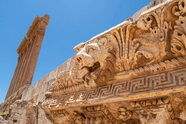 Ruínas Antiga Cidade Baalbek Líbano — Fotografia de Stock