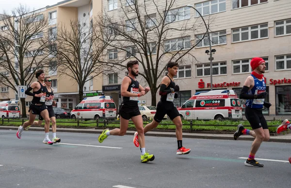 Berlin Germany April 2023 Half Marathon Berlin Athletes Run Otto — Stock Photo, Image