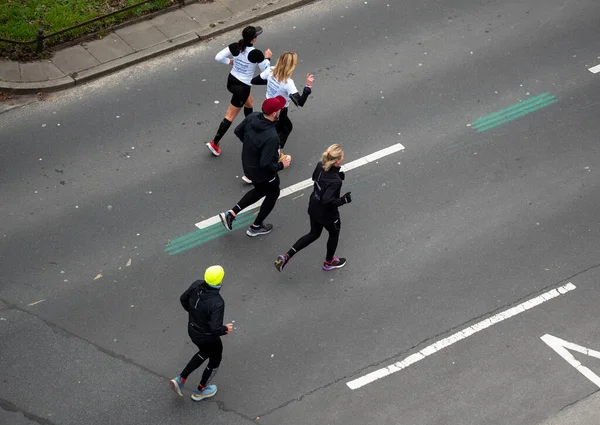 Berlin Almanya Nisan 2023 Berlin Yarı Maraton Sporcular Otto Suhr — Stok fotoğraf