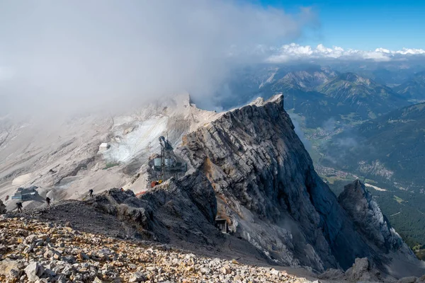 Bela Vista Montanha Topo Alemanha Zugspitze — Fotografia de Stock