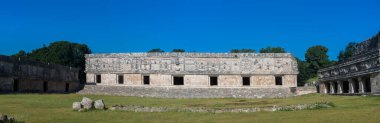 Uxmal - Antik Maya şehir kalıntıları. Yucatan, Meksika