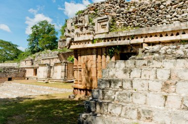 Labna, Kolombiya öncesi Maya medeniyetinin Mezoamerikan arkeolojik alanı ve törensel merkezi, Yucatan Yarımadası, Meksika. UNESCO Dünya Mirası Alanı 