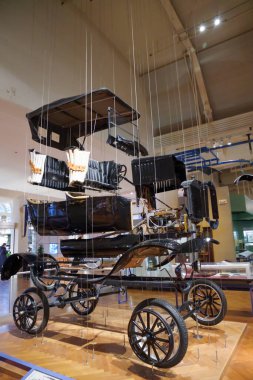 Dearborn, Mi, USA - 24 Kasım 2018: Henry Ford Amerikan İnovasyon Müzesi Dearborn, Michigan, ABD 'nin Detroit banliyösündeki Ulusal Tarihi Tarihi Simgedir..