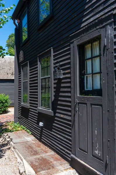 Salem, Massachusetts, Massachusetts, ABD - 12 Temmuz 2018: The House of the Seven Gables (Turner House veya Turner-Ingersoll Mansion), Salem, Massachusetts 'te bulunan bir konaktır.