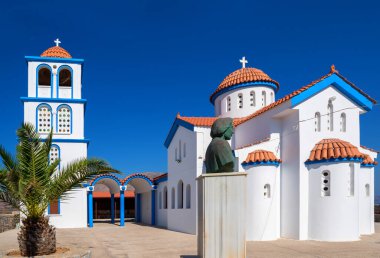 Kavonisi Kissamos Limanı, Girit, Yunanistan 'daki Aziz Nicholas Kutsal Ortodoks Kilisesi