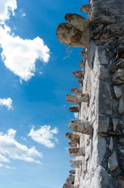 Labna, Kolombiya öncesi Maya medeniyetinin Mezoamerikan arkeolojik alanı ve törensel merkezi, Yucatan Yarımadası, Meksika. UNESCO Dünya Mirası Alanı 