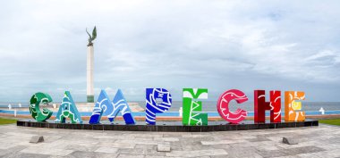 Campeche, Meksika - 22 Aralık 2019: Campeche, Meksika 'nın sembolü olan Campeche