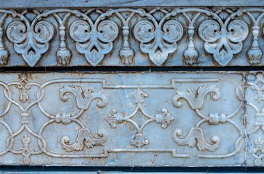 Agra, Uttar Pradesh, Hindistan 'daki Taj Mahal' in detayları